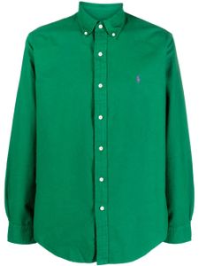 Polo Ralph Lauren chemise à motif Polo Pony brodé - Vert