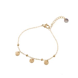 Go Dutch Label Armband met Discs en Bolletjes Goud