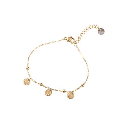 Go Dutch Label Armband met Discs en Bolletjes Goud