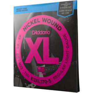 D'Addario ESXL170-5 Nickel Wound Light 45-130 Double Ball End snaren voor vijfsnarige headless basgitaar