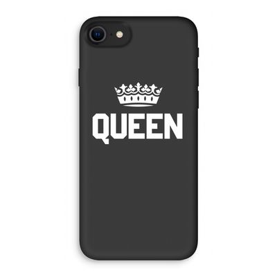 Queen zwart: iPhone SE 2020 Biologisch afbreekbaar hoesje