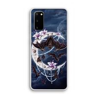 Vleermuizen Maan: Samsung Galaxy S20 Transparant Hoesje
