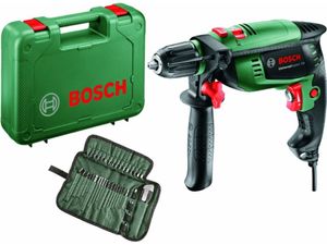 Bosch Groen UniversalImpact 700 Boormachine in koffer + 39 delige set - 700W - 060313100A