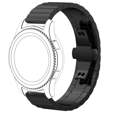 Samsung Galaxy Watch Stalen Schakel Band - Zwart