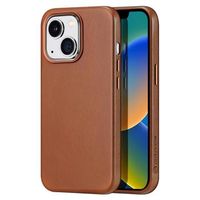 Dux Ducis Naples iPhone 14 Plus Leren Gecoate Case - Bruin - thumbnail