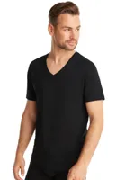 2-Pack Heren T-Shirt V-hals - 32325 - Mannen ondershirts korte mouw - Elastisch biologisch katoen