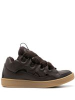 Lanvin Curb leather sneakers - Marron