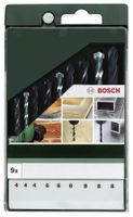 Bosch Accessoires 9-delige boorset: metaal HSS-R/steen/hout - 2609255483 - thumbnail