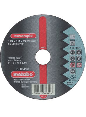 Metabo Accessoires NOVORAPID 180X1,5X22,23 INOX - 616495000