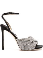 Jimmy Choo sandales Naria à ornements en cristal 115 mm - Noir