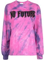 Aries haut No Future à imprimé tie-dye - Rose - thumbnail