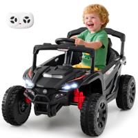 Kinder 12V Elektrische Auto met Afstandsbediening Elektrische UTV-truck Kinderauto Kinder Voertuig Zwart