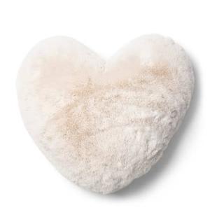 Riviera Maison Heather Heart Faux Fur Pillow