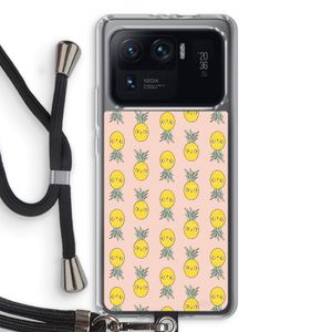 Ananas: Xiaomi Mi 11 Ultra Transparant Hoesje met koord