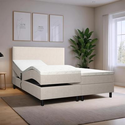 OP=OP Elektrische boxspring Basic 200 x 200 Beige