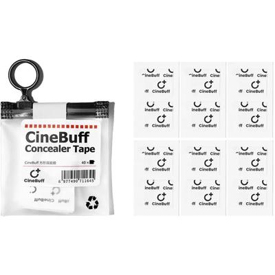 CineBuff Concealer tape pre-cut square double-sided adhesive pads (40 pieces)