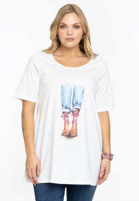 Yoek Tuniek flare SUMMER VIBE | Wit | Maat 58/60