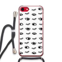 Eye pattern #2: iPhone SE 2020 Transparant Hoesje met koord