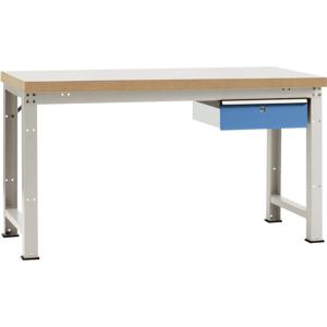 Manuflex WP5407.5012 Compleet werkbank reden PROFI standaard met kunststof plaat, bxdxh = 1500 x 700 x 840 mm