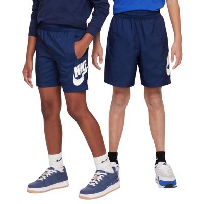 Nike Sportswear Club Broekje Woven Kids Donkerblauw Wit