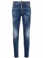 DSQUARED2 jean skinny à effet délavé - Bleu