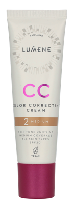 Lumene CC Color Correcting Cream SPF20 30 ml 2 Medium BB & CC Cream