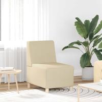 Fauteuil 55 cm stof crmekleurig