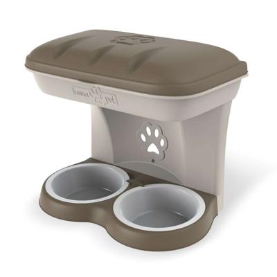 Bama Pet Hondenvoederbak 48x27x42 cm Taupe