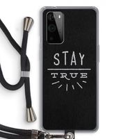 Stay true: OnePlus 9 Pro Transparant Hoesje met koord