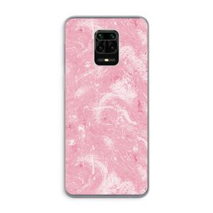 Abstract Painting Pink: Xiaomi Redmi Note 9 Pro Transparant Hoesje