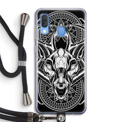 Oh Deer: Samsung Galaxy A40 Transparant Hoesje met koord