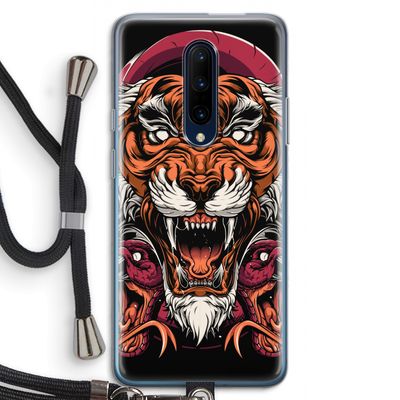 Tiger and Rattlesnakes: OnePlus 7 Pro Transparant Hoesje met koord