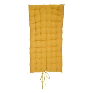 Atmosphera Vloerkussen Matras - okergeel - polyester/katoen - 120 x 60 x 5 cm - Extra lang