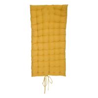 Atmosphera Vloerkussen Matras - okergeel - polyester/katoen - 120 x 60 x 5 cm - Extra lang