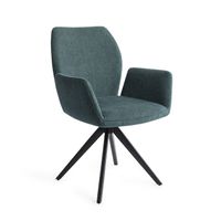 Jesper Home Eetkamerstoel 'Misaki' Turn Black, Draaibaar, kleur Merry Mermaid