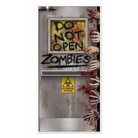 Halloween versiering zombie deurposter   -