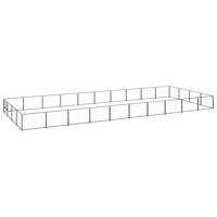 Hondenkennel 40 m² staal zwart