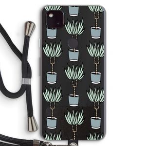 Boompje: Pixel 4a 5G Transparant Hoesje met koord