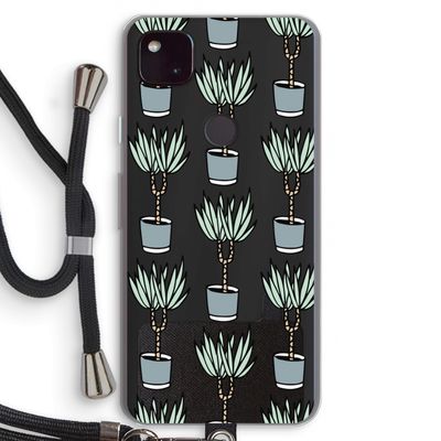 Boompje: Pixel 4a 5G Transparant Hoesje met koord