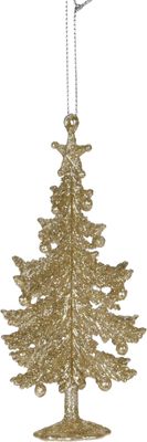 Hang Deco Xmas Tree Gold 13 cm - Nampook