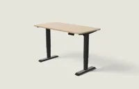 Desktronic HomePro bureau Zwart / Bamboe / 140x70 cm