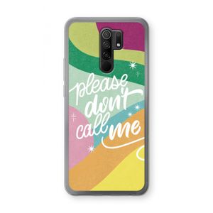 Don't call: Xiaomi Redmi 9 Transparant Hoesje