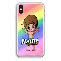 Chibi Maker man: iPhone XS Transparant Hoesje