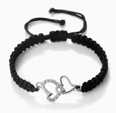 Zwarte Hart Armband - Sieraden - Spiritueelboek.nl