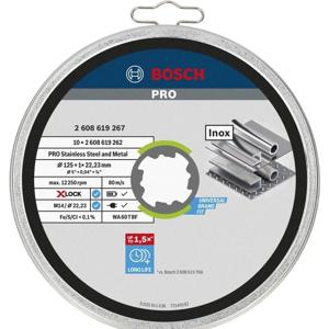 Bosch Professional X-LOCK Doorslijpschijven PRO Stainless Steel and Metal 125x22,23mm VE=10 - 2608619267