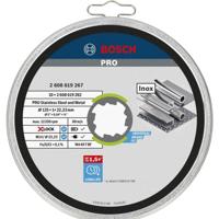 Bosch Professional X-LOCK Doorslijpschijven PRO Stainless Steel and Metal 125x22,23mm VE=10 - 2608619267