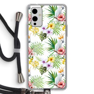Gele kuif: OnePlus 9 Transparant Hoesje met koord