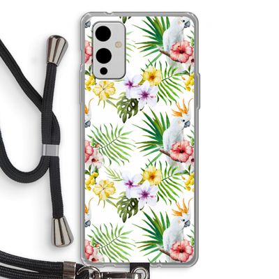 Gele kuif: OnePlus 9 Transparant Hoesje met koord