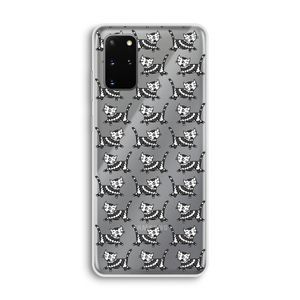 Zwarte poes: Samsung Galaxy S20 Plus Transparant Hoesje