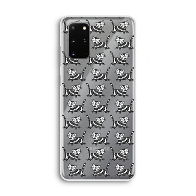 Zwarte poes: Samsung Galaxy S20 Plus Transparant Hoesje